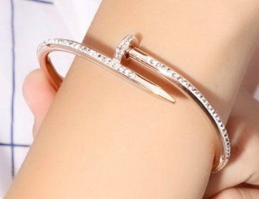 JTBS Rose Gold-Plated Kada Bracelet