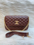 C Luxury Quilted Chain Crossbody Sling Bag TBS-001