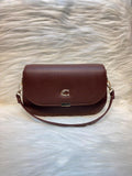 C Classic Pebbled Sling Bag – Coffee Brown | TBS-014