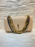 Y Premium Chain Sling Bag – Beige | TBS-028