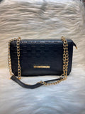 M Signature Chain Sling Bag – Black | TBS-034