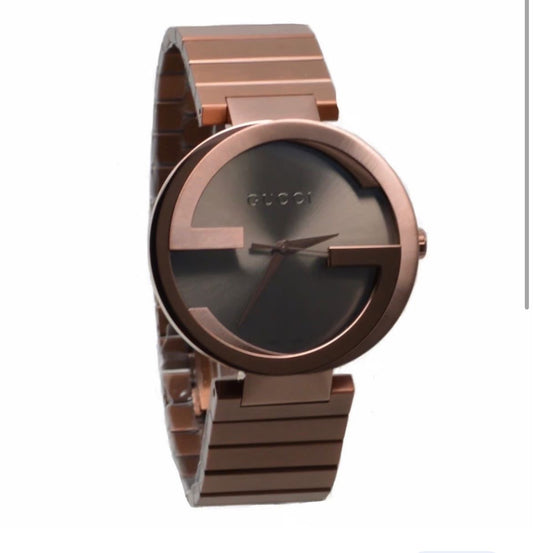 Gucci Watch  Interlocking 37 mm Brown Women Watch ( Without Box )
