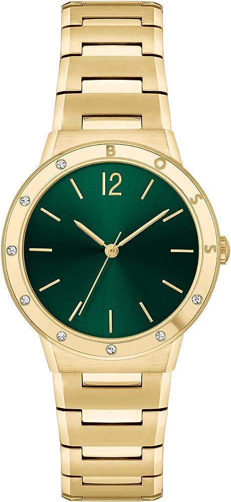 Hogo Boss Watch Stainless Steel Classics Green Dial Watch ( Without Box )