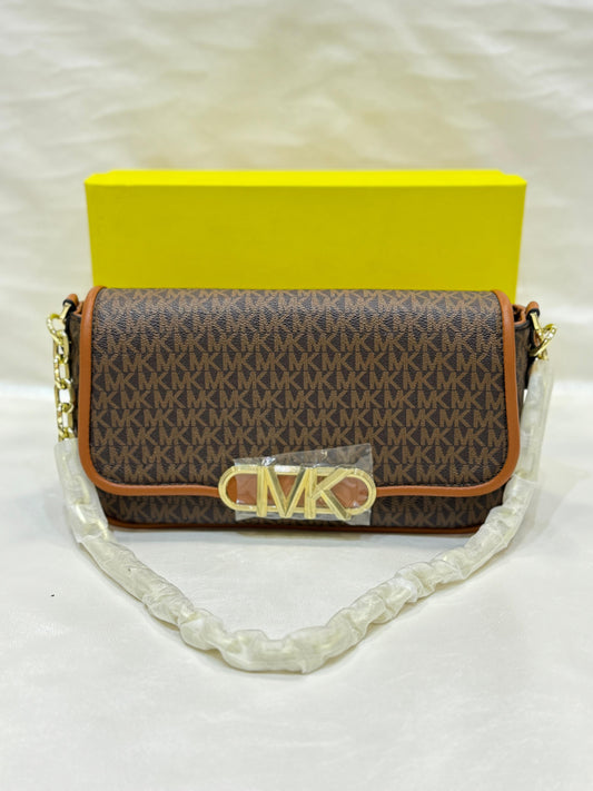 MICHAEL KORS COFFEE BROWN SHOULDER BAG ( WITH BOX )